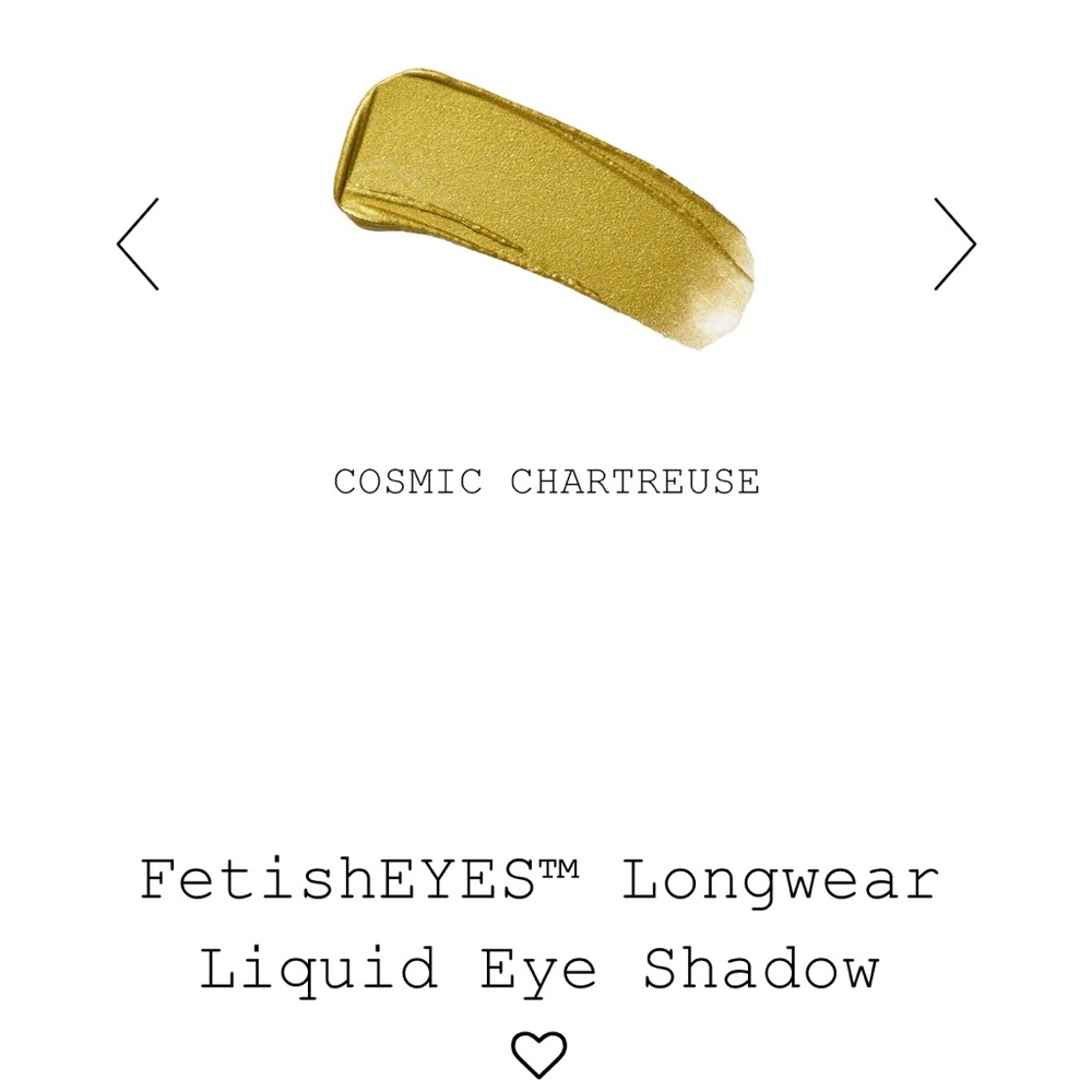 Pat McGrath Labs FetishEYES™ Longwear Liquid Eye Shadow-Cosmic Chartreuse (Gold) - Picture 5 of 7